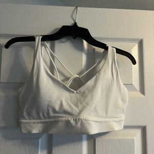 Athleta solace bra white, barely worn, size large